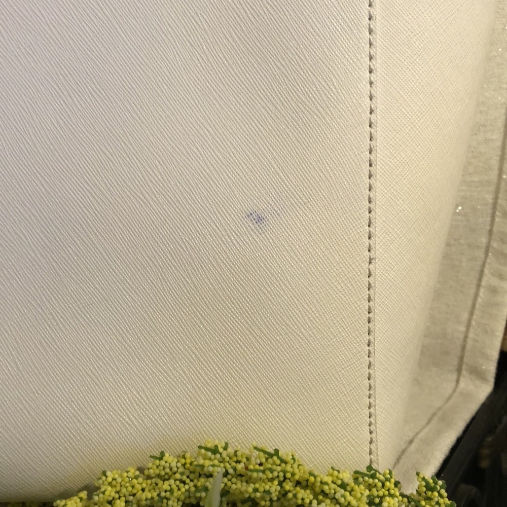 kate spade White Tote with Perforated BANANAS and Yellow Zip Wallet - Picture 5 of 9